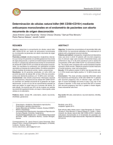 Determinación de células natural killer (NK CD56+ CD16+
