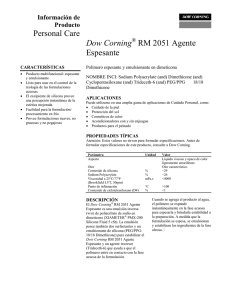 Dow Corning® RM 2051 Agente Espesante