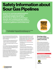 Safety Information about Sour Gas Pipelines