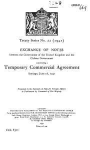 Temporary Commercial Agreement