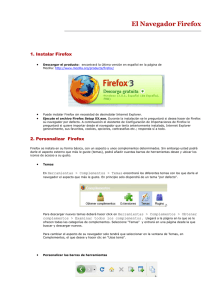 El Navegador Firefox