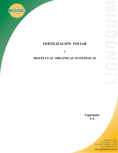 Fertilizacion Foliar y Moleculas Organicas