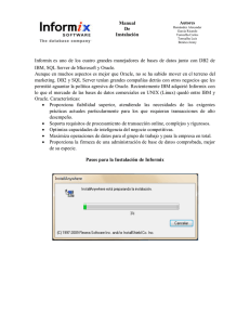 Manual De Instalación Informix es uno de los cuatro grandes