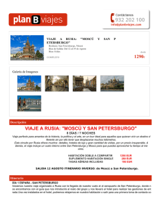 1290€ viaje a rusia: "moscú y san petersburgo"