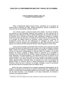 chile en la conformacion militar y naval de colombia
