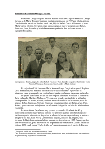 Familia de Bartolom Ortega Troyano