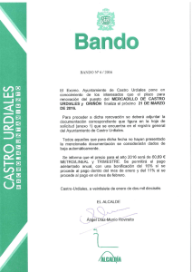 Bando Nº 6/2016 - Ayuntamiento de Castro Urdiales