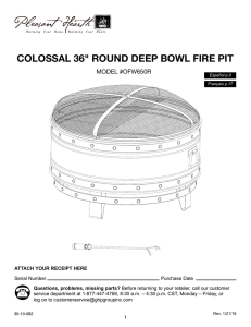 COLOSSAL 36" ROUND DEEP BOWL FIRE PIT