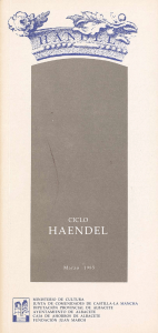 haendel - Fundación Juan March