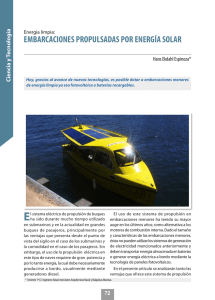 embarcaciones propulsadas por energía solar