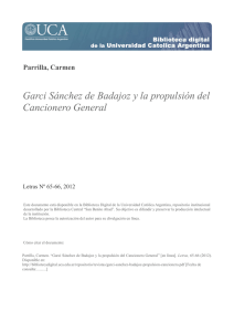 Garci Sánchez de Badajoz y la propulsión del