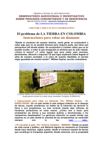 El problema de LA TIERRA EN COLOMBIA