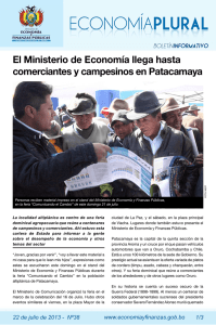 El Ministerio de Economía llega hasta comerciantes y campesinos