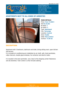 Apartments next to all kinds of amenities