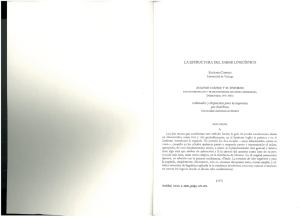 Page 1 LA ESTRUCTURA DEL SABERLINGUÍSTICO EUGENIO