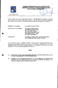Acta Ext. N° 4 - I. Municipalidad de El Quisco