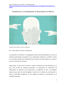 Académicos e investigadores al descubierto en México