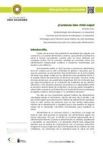 ¡Comiendo bien vivirá mejor - Los Círculos de la VIDA SALUDABLE