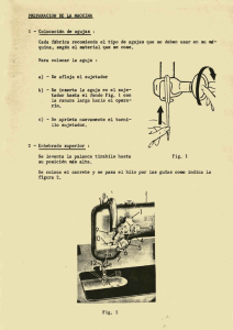 quina, segGn 81 material que 8e cose. Para colocar La aguja : a