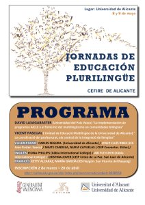programa - Universidad de Alicante