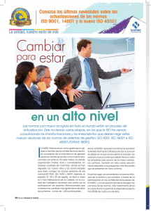 Octubre 2014, revista Normas y Calidad No 102