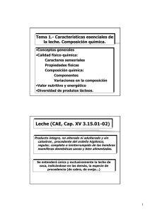 Leche (CAE, Cap. XV 3.15.01-02)