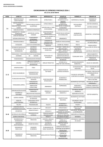 cronograma de exámenes parciales 2016-1