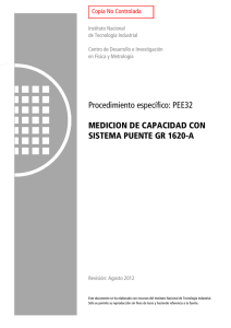 Medición de capacidad con sistema puente 1620-A