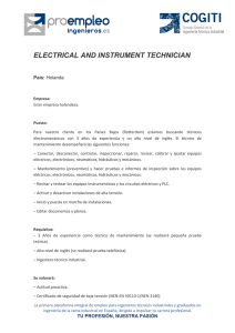 electrical and instrument technician