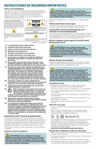 Cisco PDS3141 Set-Top Safety Sheet (Castilian Spanish)