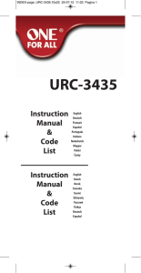 URC-3435 - One For All