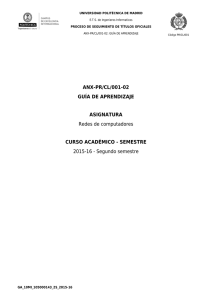 Redes de computadores - Universidad Polit&eacute;cnica de Madrid