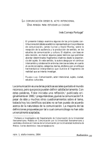 Andamios Inés Cornejo Portugal* La comunicación es una de las