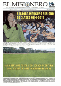 rectora inaugur&oacute; per&iacute;odo o clases 2014-2015