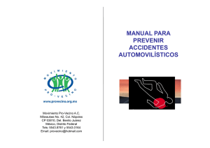 manual para prevenir accidentes automovilísticos