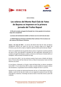 1ª Jornada - Monte Real Club de Yates de Bayona