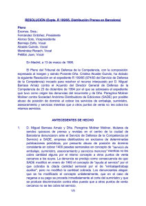 RESOLUCIÓN (Expte. R 109/95, Distribución Prensa en Barcelona