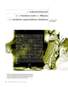 La industrialización de la frontera norte de México y los modelos