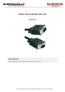 Cables: Cable de Monitor VGA 1.8m