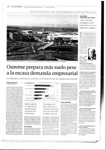 Ourense prepara más suelo pese a la escasa demanda