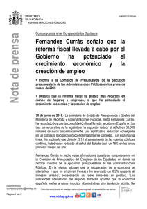 Fernández Currás señala que la reforma fiscal llevada a cabo por el