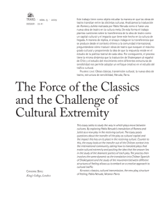 The Force of the Classics and the Challenge of Cultural Extremity