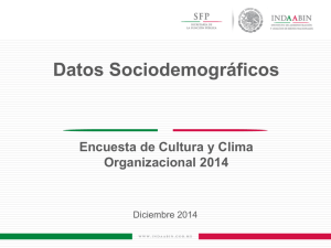 Datos Sociodemográficos 2014