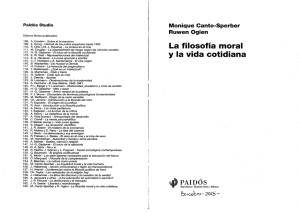 La filosofia moral y la vida cotidiana