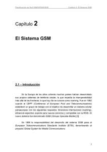 Capítulo 2 El Sistema GSM