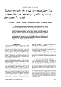 Descripción de una extensa familia colombiana con nefropatía
