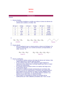 Quimica - Alcanos - Nomenclatura