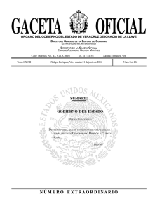 Gaceta Oficial - segobver.gob.mx