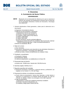 Resolución de la Universidad de Almería por la que se