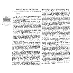 D. 25 de Julio de 1866. Disponiendo que la deuda interna